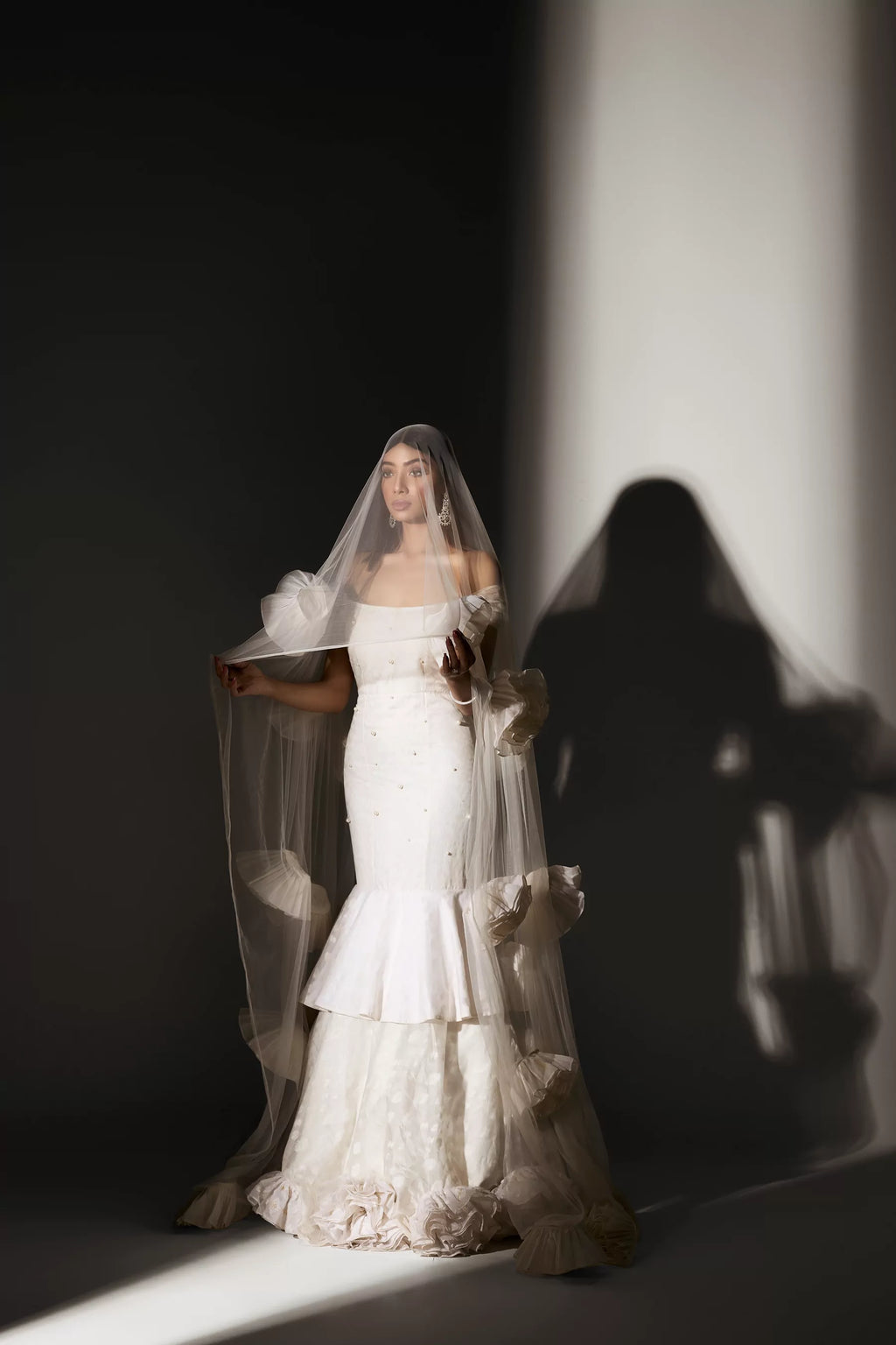 Forward Veil secondary bridal sample